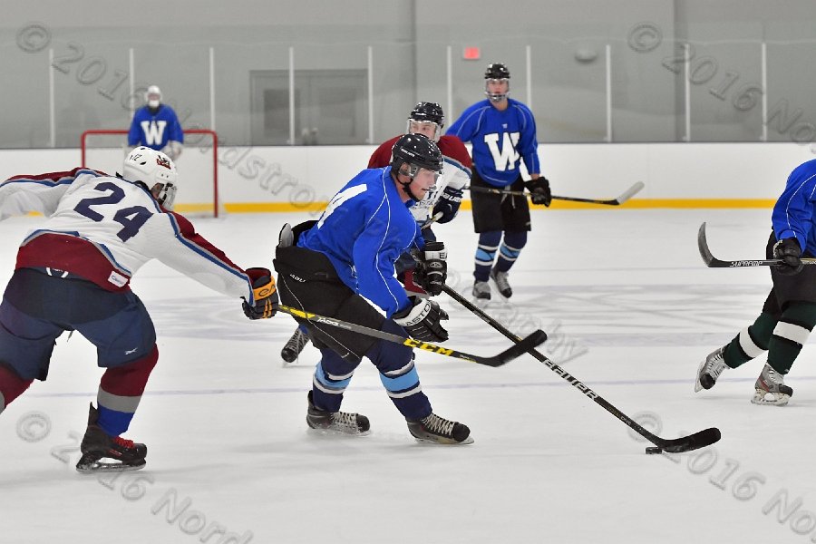 Wheaton College Men\'s Ice Hockey vs Middlesex Community College. - Photo By: KEITH NORDSTROM